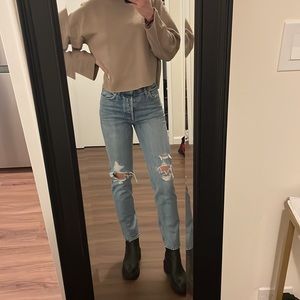 agolde high rise relaxed taper jeans